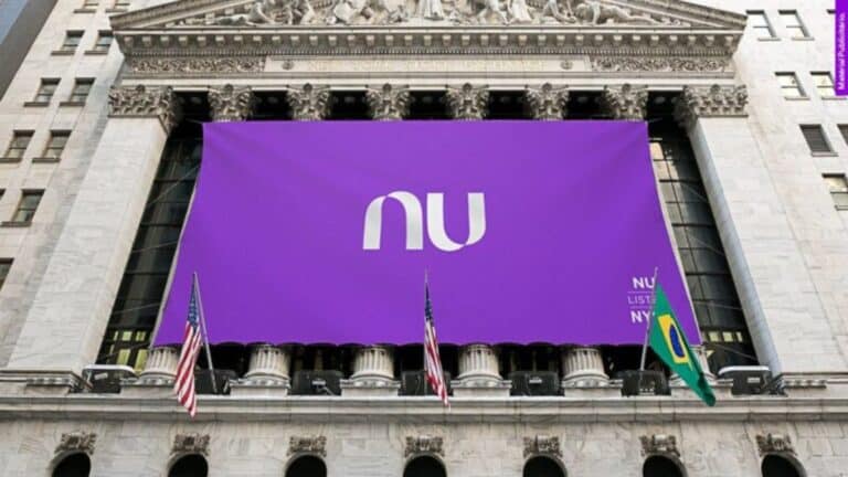 Uma imagem que ilustra bandeira da nubank.