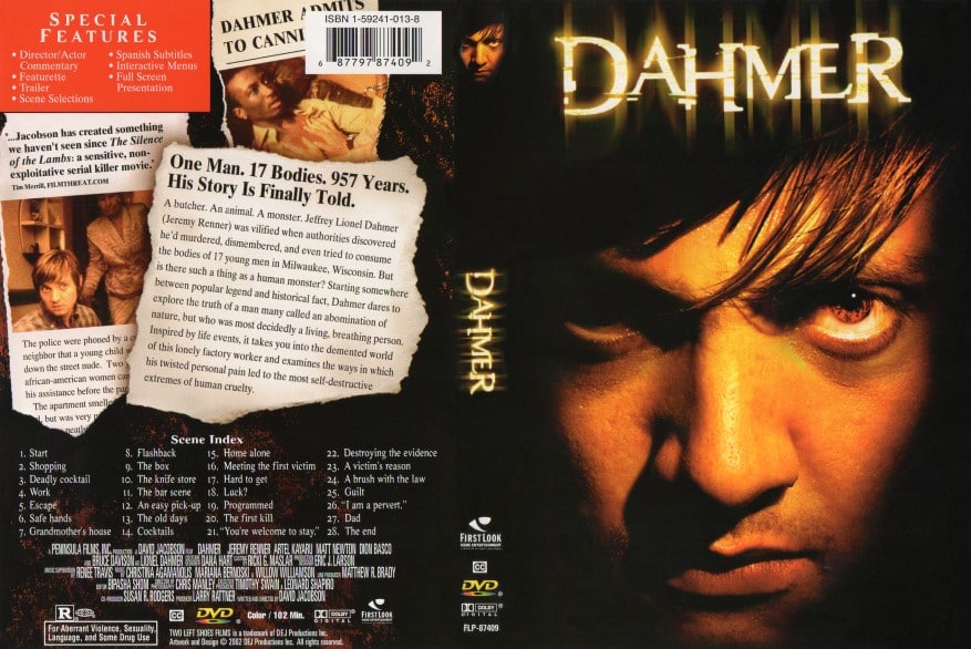 Uma imagem que ilustra o filme de Dahmer lançado em 2002.