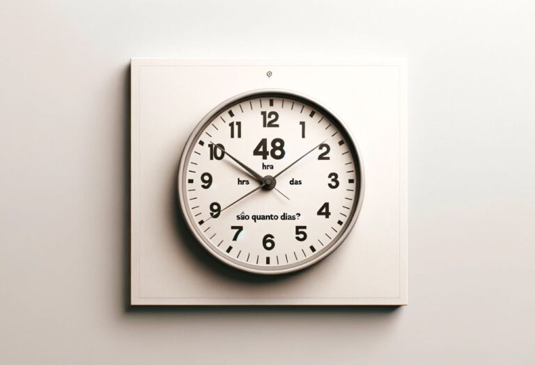 Uma imagem que ilustra um relógio com 48 horas.