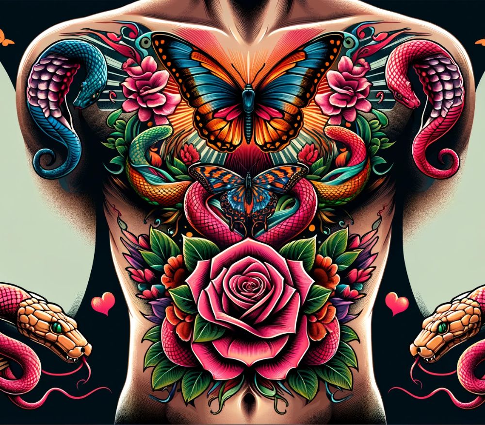 Tatuagem de cobra.