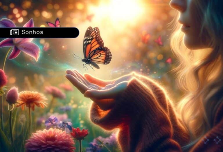 Uma imagem que ilustra uma borboleta visitando uma pessoa.
