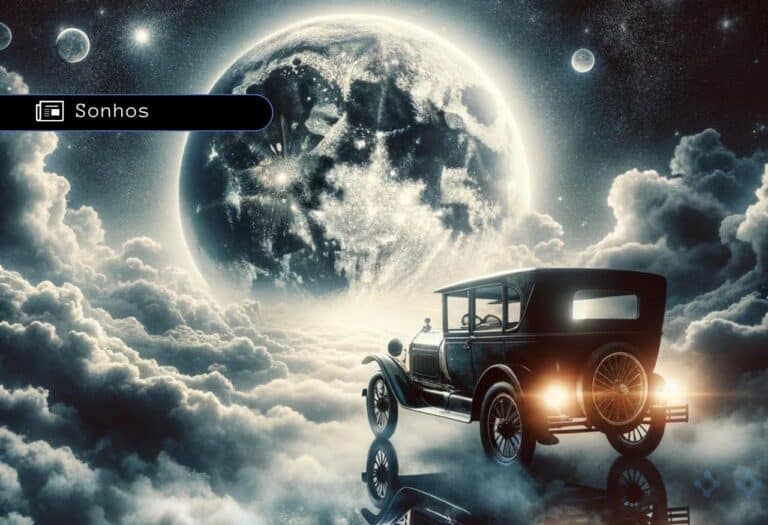 Uma imagem que ilustra uma pessoa sonhando com carro.